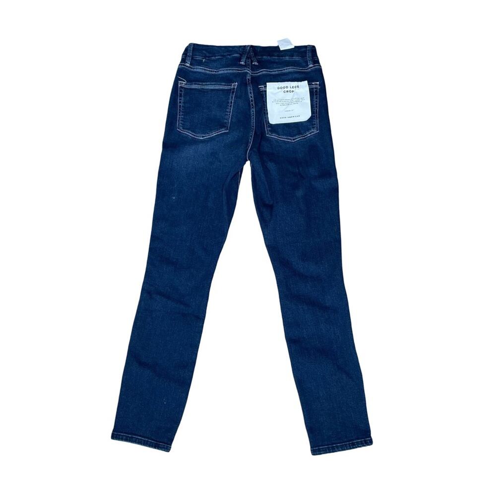 Good American Good Legs Skinny Crop Jeans Blue260 Women’s Sz 4/27 - Picture 3 of 6